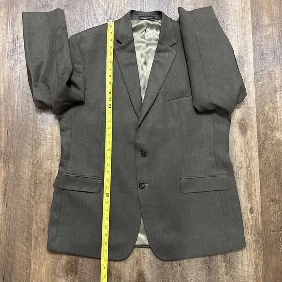 Ralph Lauren Herringbone Equestrian Blazer Sport Coat W/Elbow Patches Size 46R - Picture 9 of 16